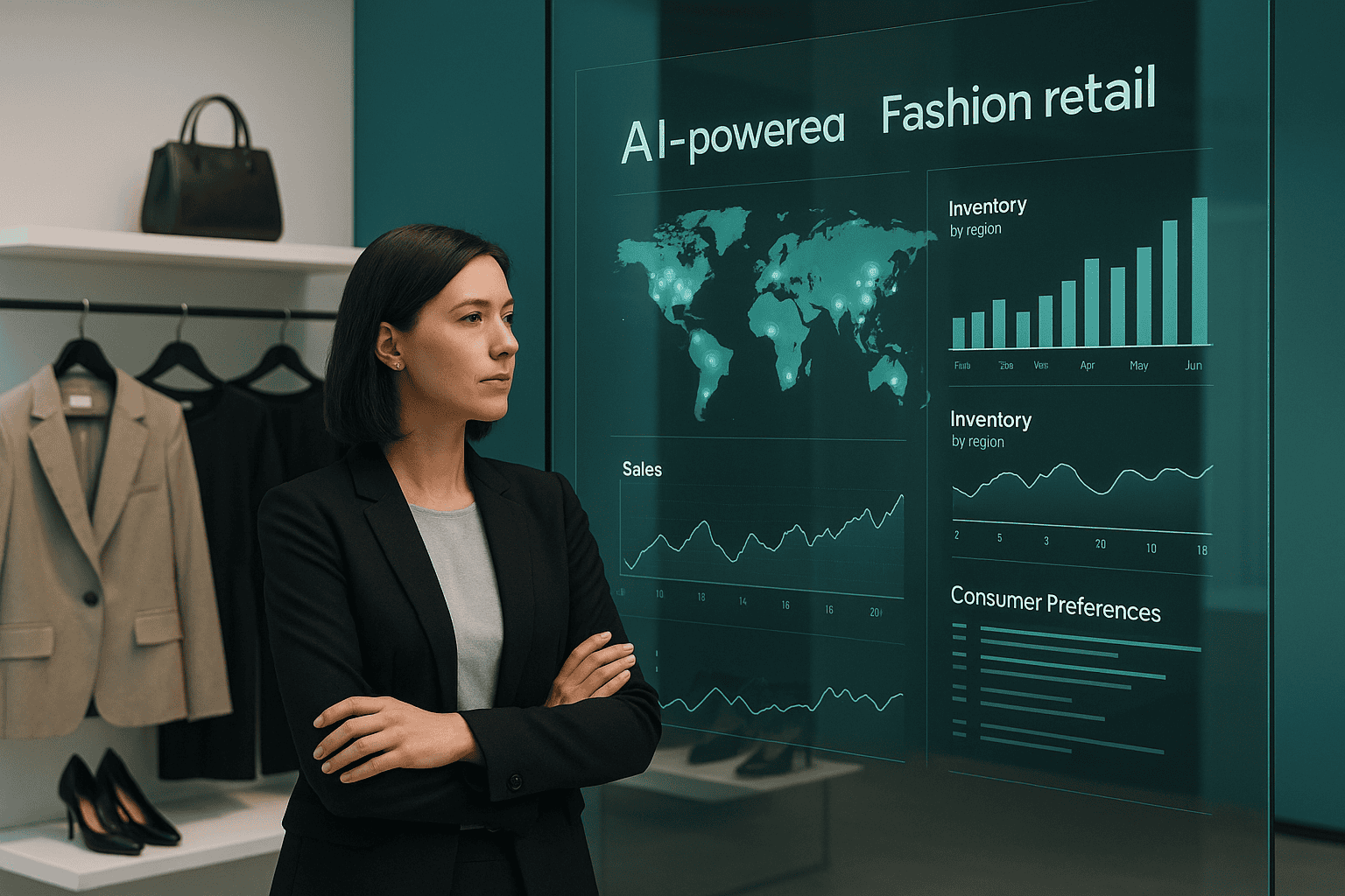 Agentic AI in global fashion expansion analyzing inventory, sales, and consumer preferences for smarter retail growth